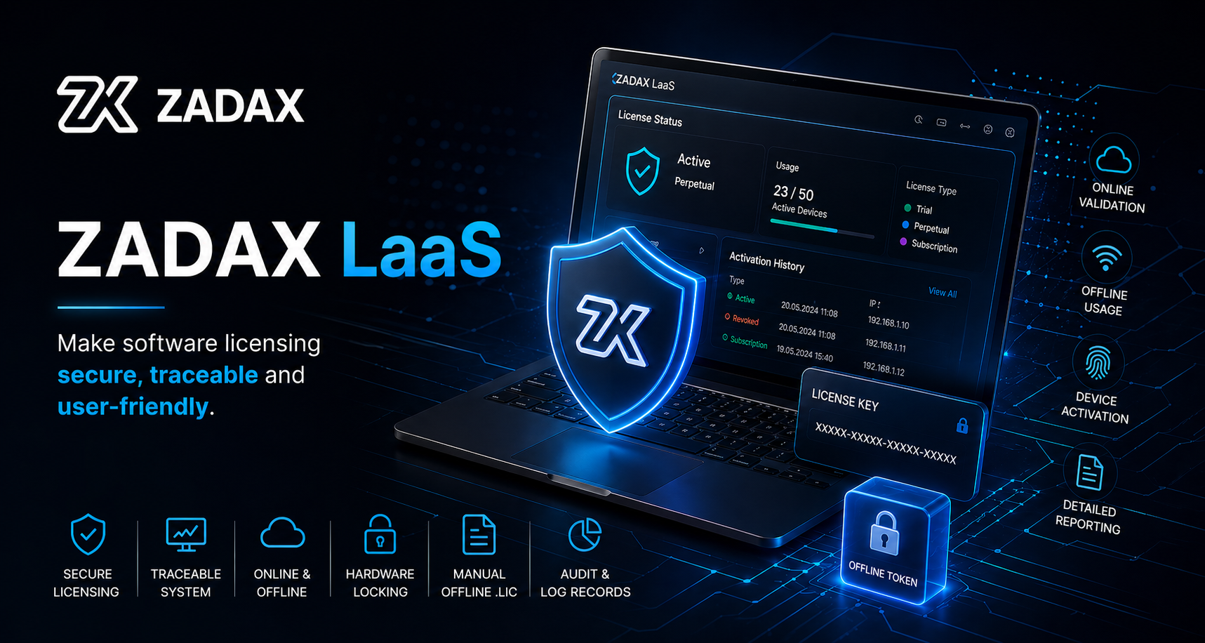 ZADAX LaaS: Making Software Licensing Secure, Traceable, and User\u002DFriendly - Zadax | ZadaX Blog