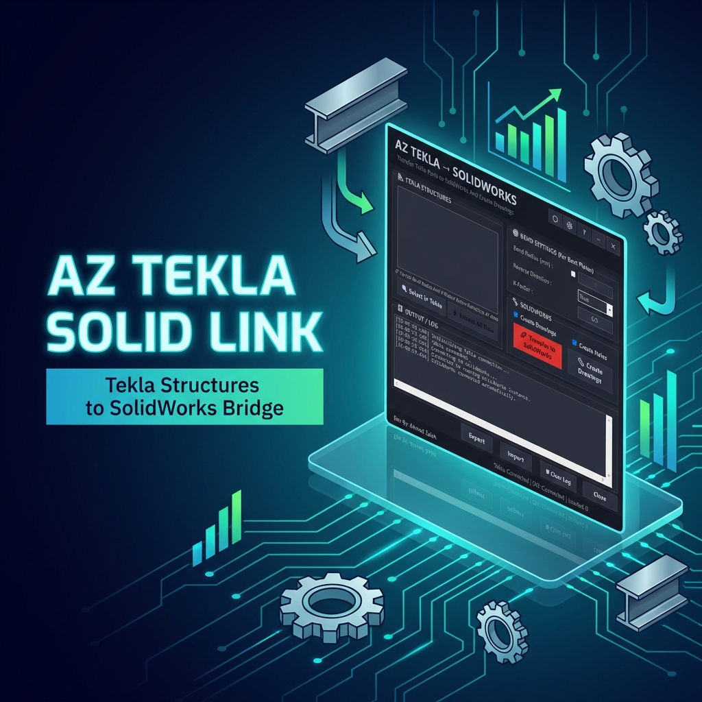 AZ Tekla Solid Link \u002D Tekla ve SolidWorks Arasında Köprü - Tekla Structures Macro | ZadaX Marketplace