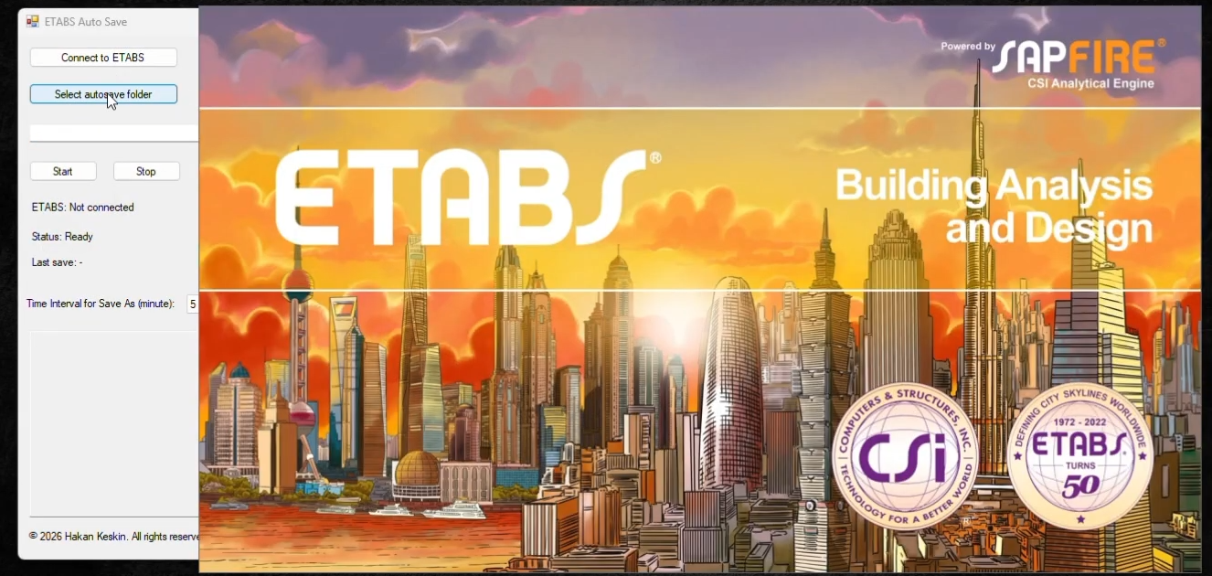 ETABS - Auto Save