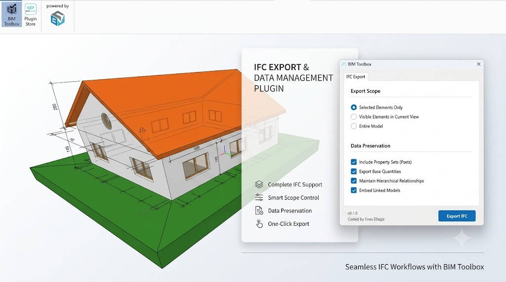 IFC Export for BIM Vision Showcase