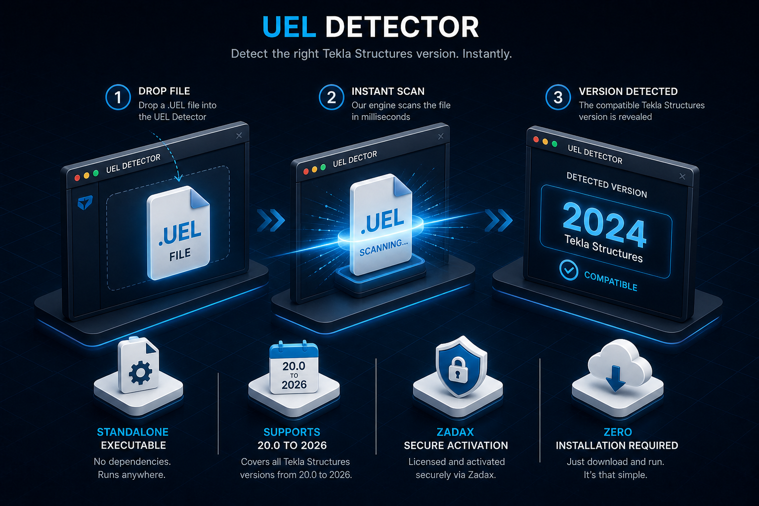 Tekla Structures\u002D .uel Version Viewer - Tekla Structures Tool | ZadaX Marketplace